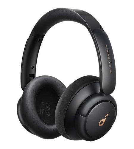 Q30 Hybrid Active Noise Cancelling Headphones, 50H Playtime, Hi-Res Audio, Custom EQ, Bluetooth Multipoint