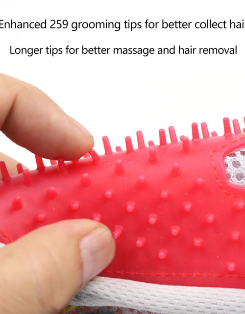 Load image into Gallery viewer, Soft Pet Grooming Gloves Hair Remover Deshedding for Cats, Dogs, Rabbits and Horses
