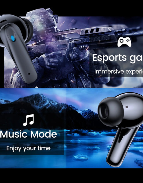 Load image into Gallery viewer, Wireless Earbuds, Bluetooth Headphones V5.4 Stereo Ear Buds with Noise Cancelling Mics, 60H Playback Mini Case with Dual LED Display, IP7 Waterproof In-Ear Earphones for Android Ios
