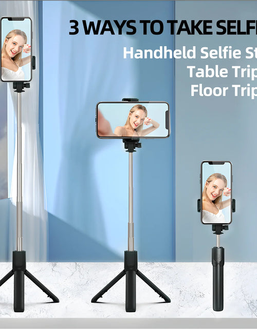 Load image into Gallery viewer, Cmybabee Selfie Stick, Tripod, 40In Retractable  with Remote, 2 Level Fill Light, Selfie Tripod for Iphone Android
