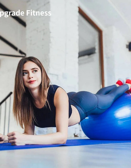 Load image into Gallery viewer, Cardio Drumming Equipment Set, Fitness Balance Ball with Pump &amp; 3.2Oz Sticks, Aerobic Exercise Ball for Workouts, Stability, Pilates, Yoga, Pregnancy Gymnastics
