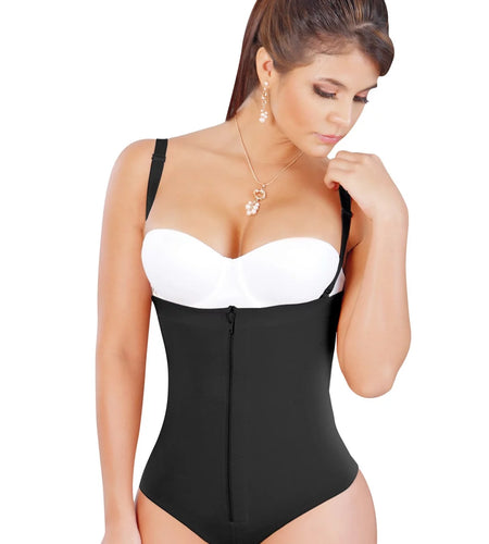 Salome Fajas Colombianas Reductoras Moldeadoras Tummy Tuck Open Bust Body Shaper Thong Bodysuit Girdle for Woman Faja Tipo Tanga Para Uso Diario
