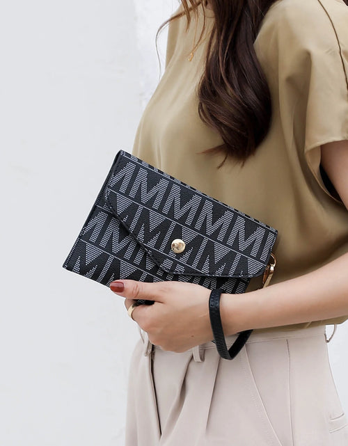 Load image into Gallery viewer, by Mia K. Marimar Women'S Tote Bag with Pouch and Wristlet, Signature 4 Piece Set - White
