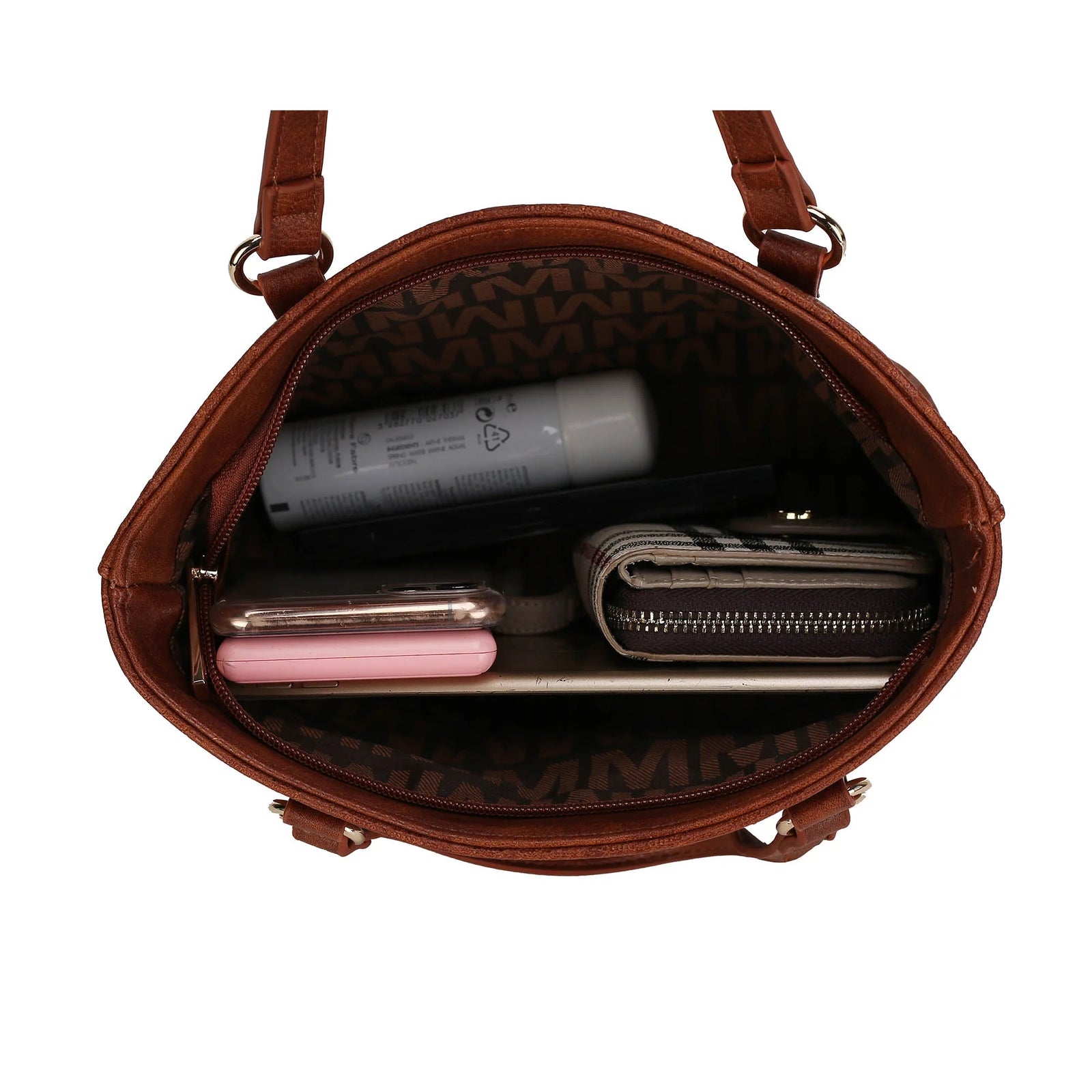 Alexy Women'S Tote Bag, Small Tote Bag, Pouch Purse & Wristlet Wallet Bag 4 Pcs Handbag Set by Mia K - Red