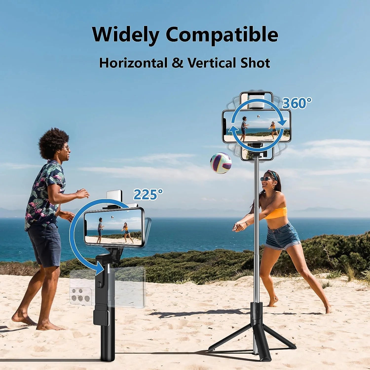 Cmybabee Selfie Stick, Tripod, 40In Retractable  with Remote, 2 Level Fill Light, Selfie Tripod for Iphone Android