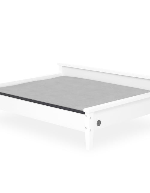 Load image into Gallery viewer, Winston Large Elevated Wooden Pet Bed with Mattress, White
