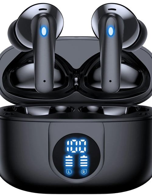 Load image into Gallery viewer, Wireless Earbuds, Bluetooth Headphones V5.4 Stereo Ear Buds with Noise Cancelling Mics, 60H Playback Mini Case with Dual LED Display, IP7 Waterproof In-Ear Earphones for Android Ios
