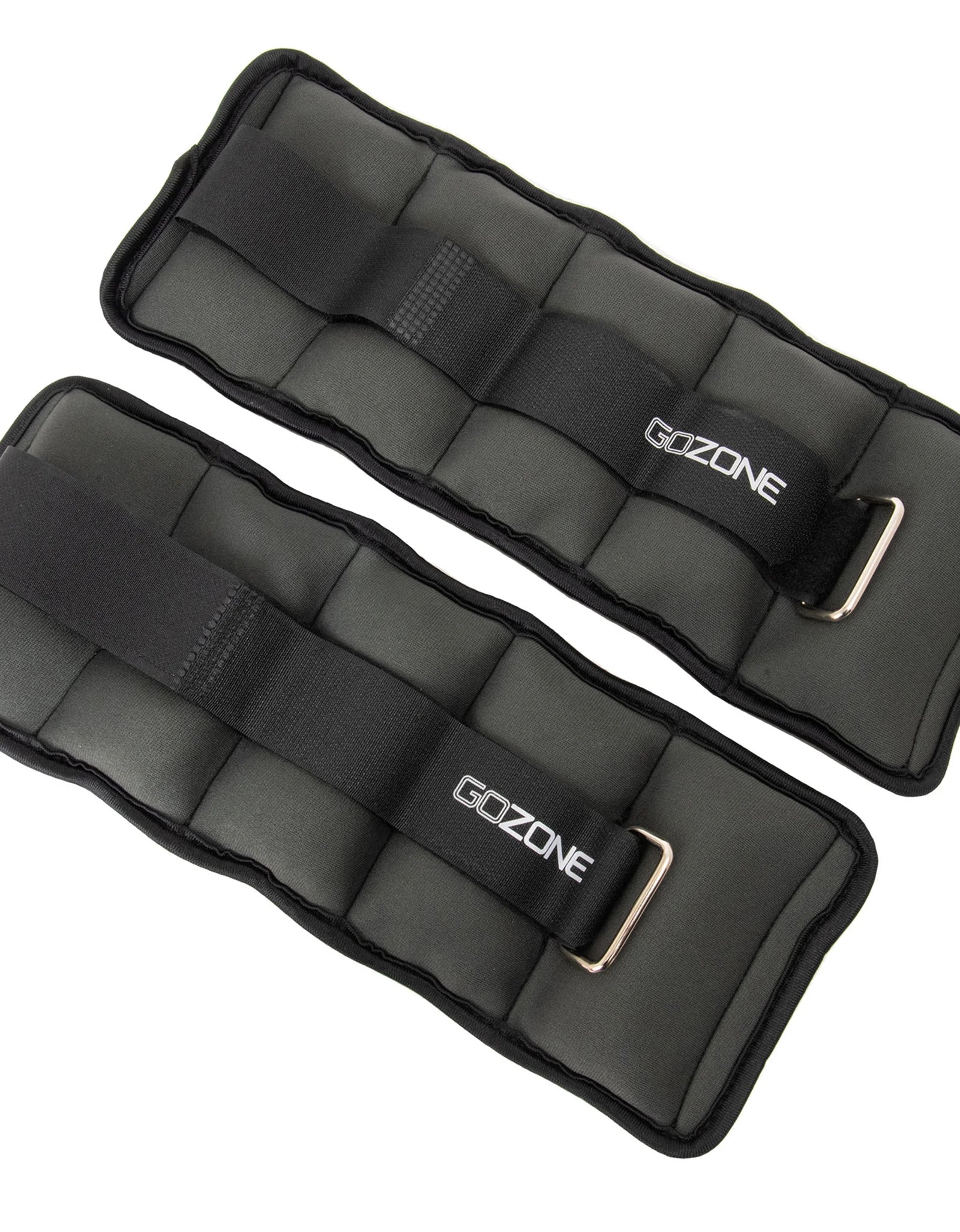 Pair of Adjustable Ankle or Wrist Weights 2Lbs Each for Exercise, Black